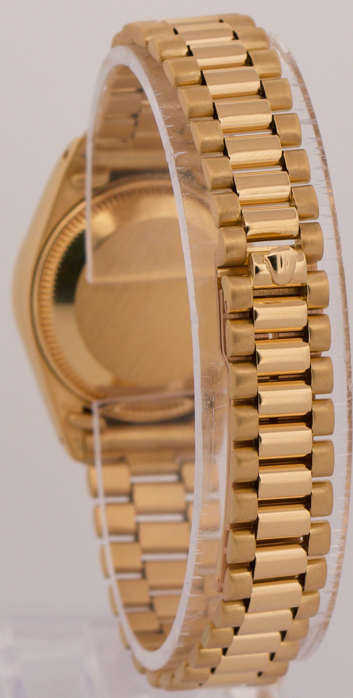 1983 PAPERS Ladies Rolex DateJust President 26mm CHAMPAGNE 18K Gold 6917 BOX