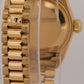 1983 PAPERS Ladies Rolex DateJust President 26mm CHAMPAGNE 18K Gold 6917 BOX
