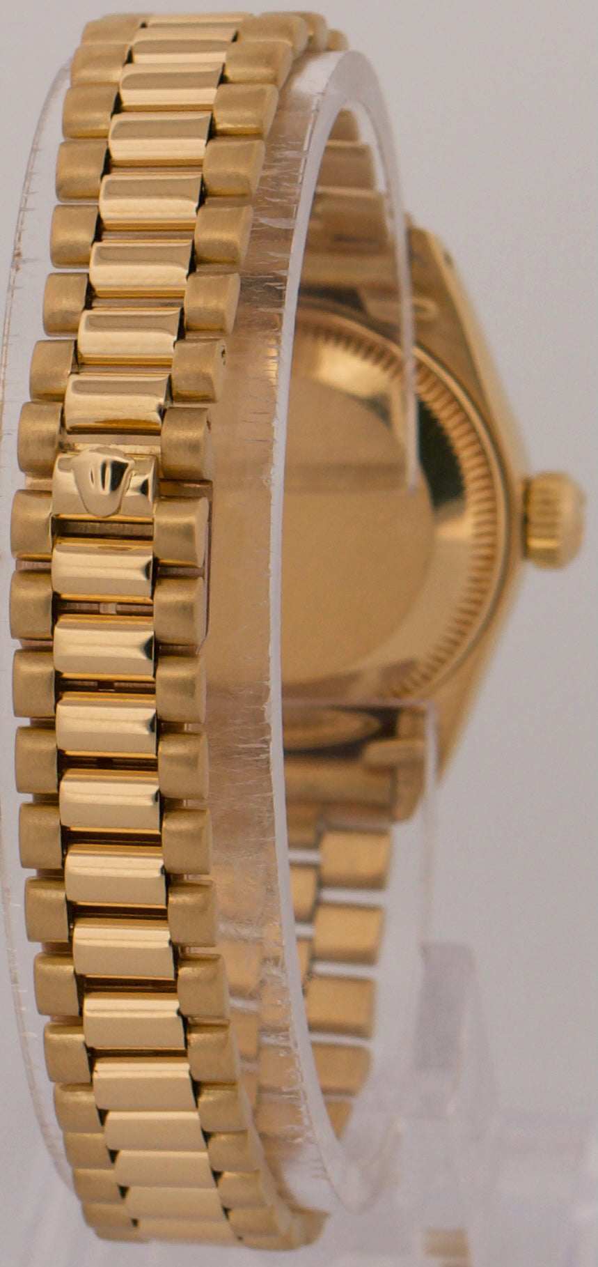 1983 PAPERS Ladies Rolex DateJust President 26mm CHAMPAGNE 18K Gold 6917 BOX