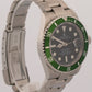 UNPOLISHED 2004 PAPERS Rolex Submariner Date FLAT 4 KERMIT Steel 16610 LV BOX
