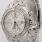 Breitling Chronomat Evolution SILVER WHITE Stainless Steel 44mm Watch A13356