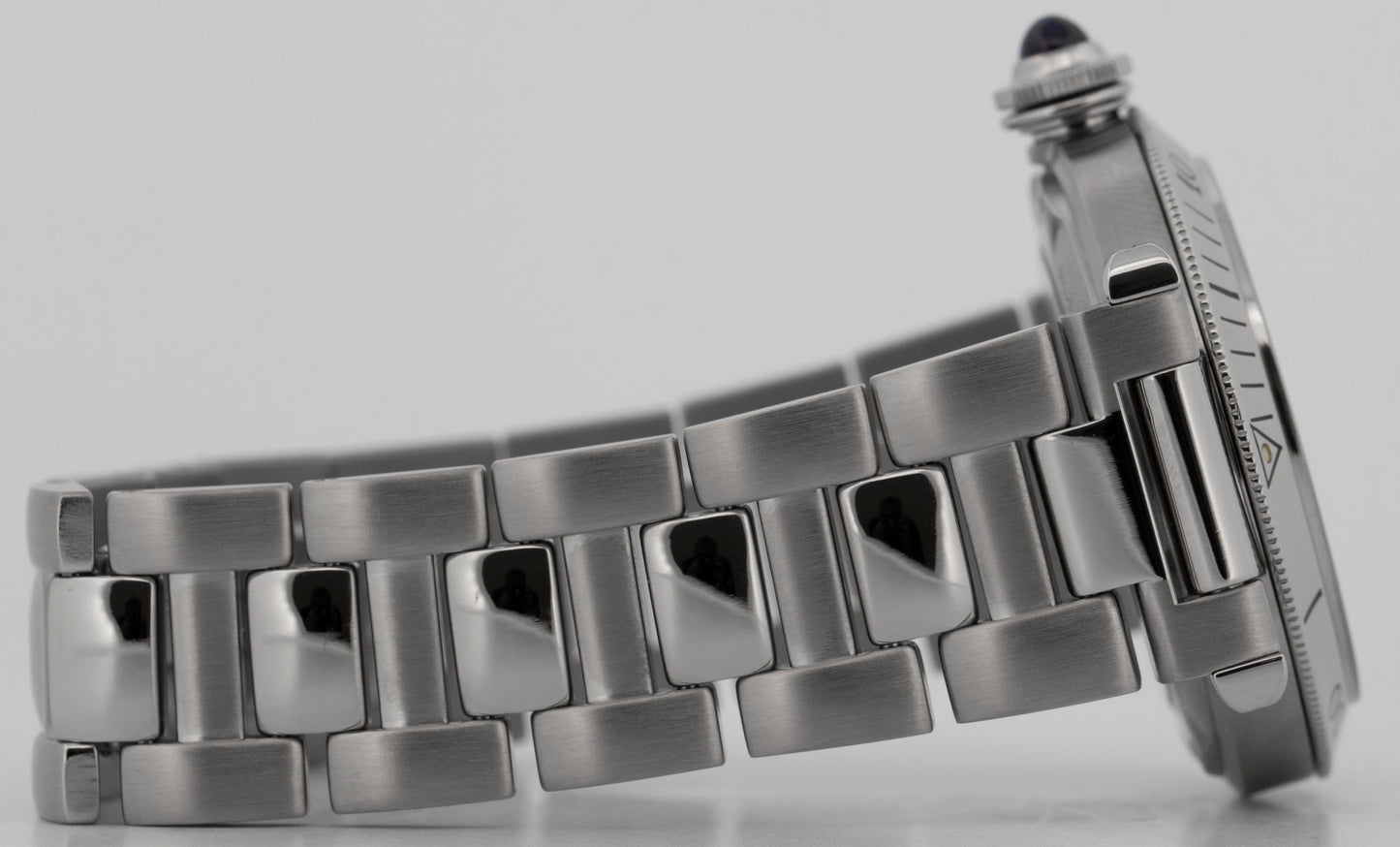 Cartier Pasha 38mm WHITE ARABIC Stainless Steel Automatic Watch 2379 / W31040H3