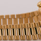 1983 PAPERS Ladies Rolex DateJust President 26mm CHAMPAGNE 18K Gold 6917 BOX