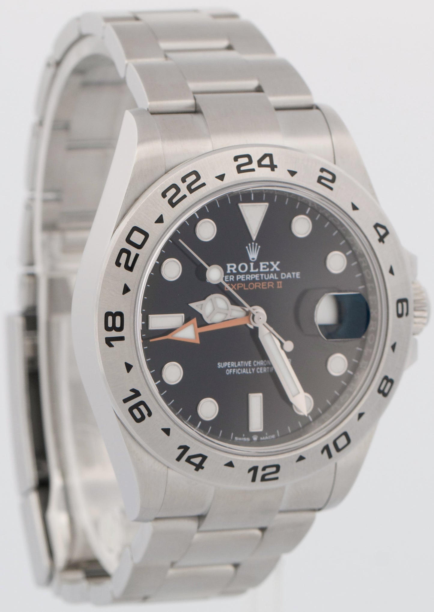 2022 NEW PAPERS Rolex Explorer II 42mm BLACK Stainless Steel Watch 226570 BOX