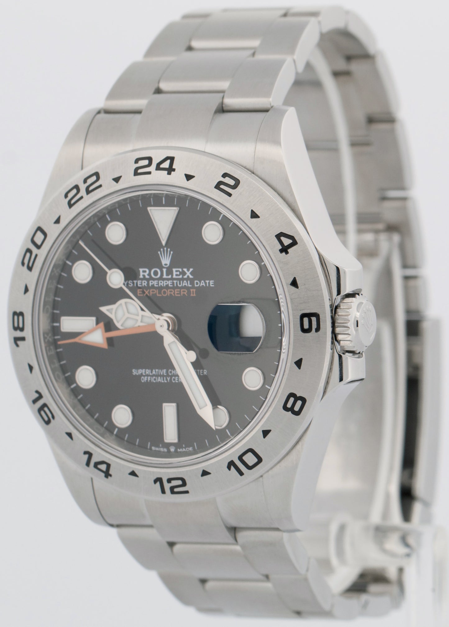 2022 NEW PAPERS Rolex Explorer II 42mm BLACK Stainless Steel Watch 226570 BOX