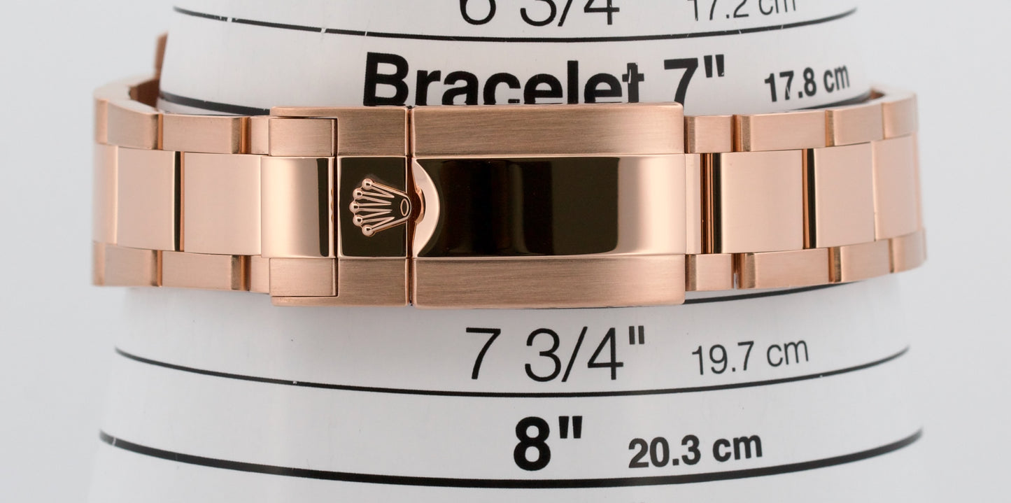2020 PAPERS Rolex GMT-Master II ROOT BEER 18K Rose Gold 40mm 126715 CHNR BOX
