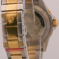STICKERED Rolex Submariner Date 40mm BLUE 18K Gold Steel REHAUT No-Holes 16613