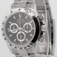 UNPOLISHED 2014 PAPERS Rolex Daytona Cosmograph BLACK Steel 40mm 116520 BOX