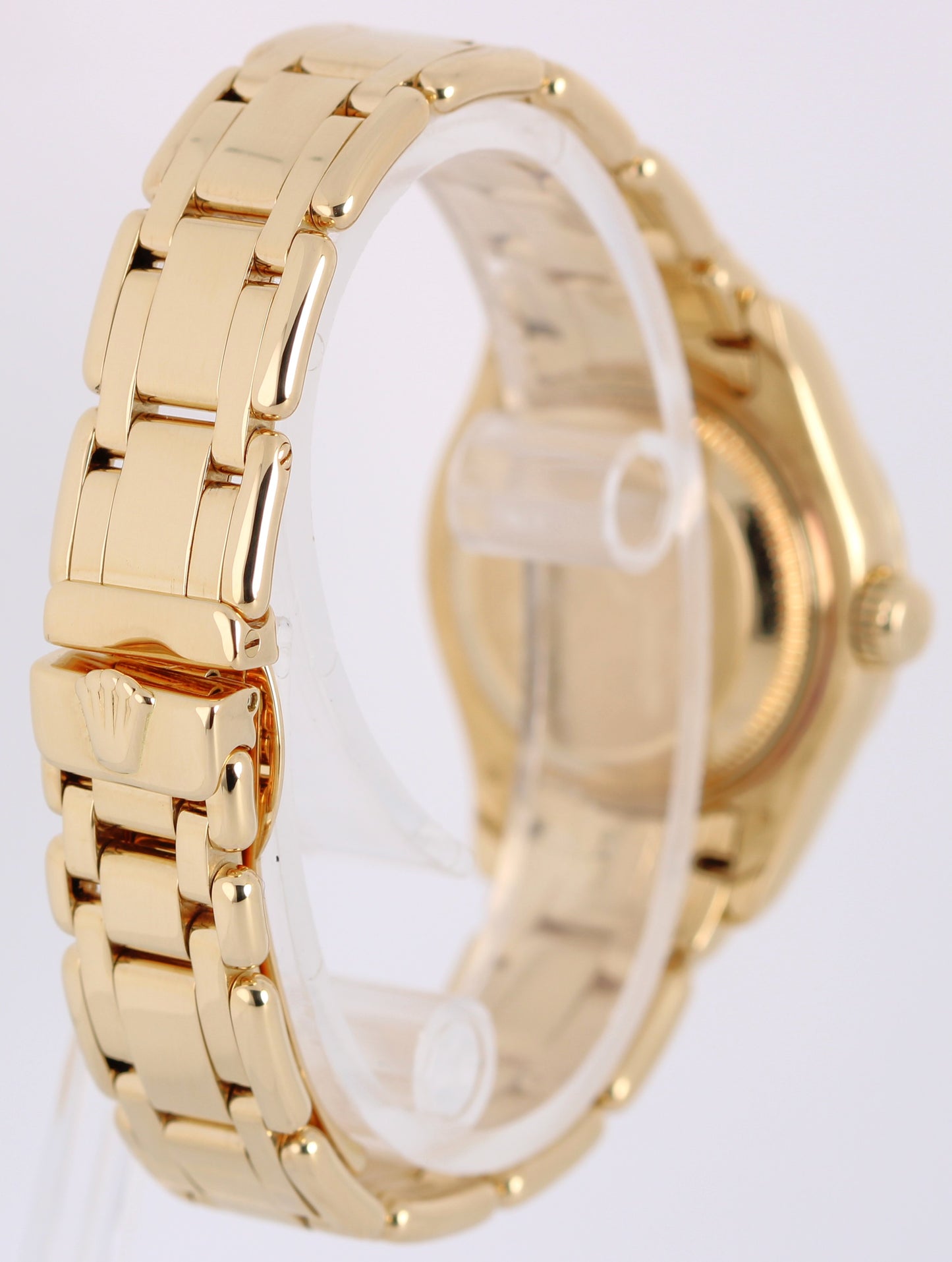 Rolex Datejust Pearlmaster 69298 18k Gold Diamond Mother of Pearl 29mm Watch