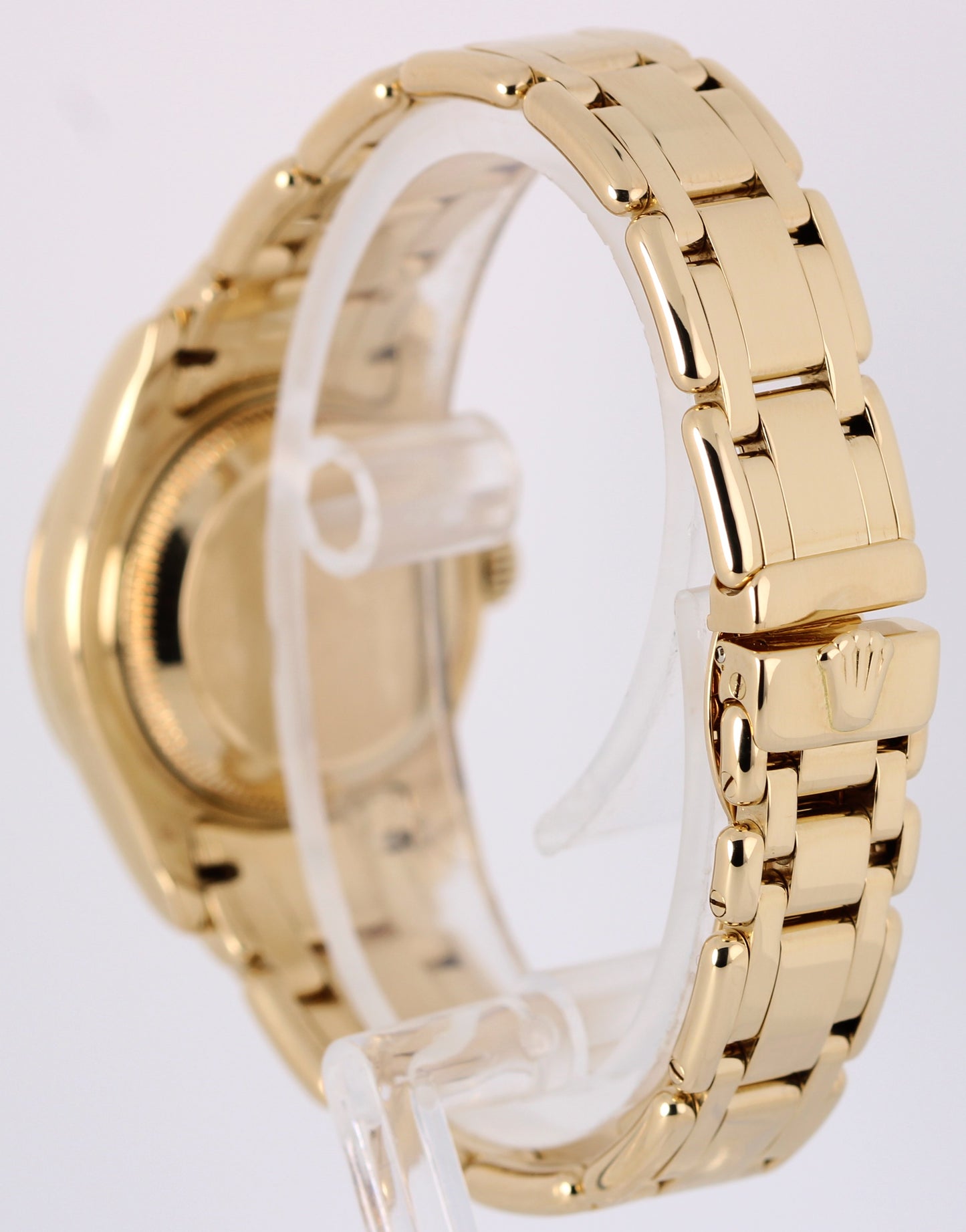 Rolex Datejust Pearlmaster 69298 18k Gold Diamond Mother of Pearl 29mm Watch
