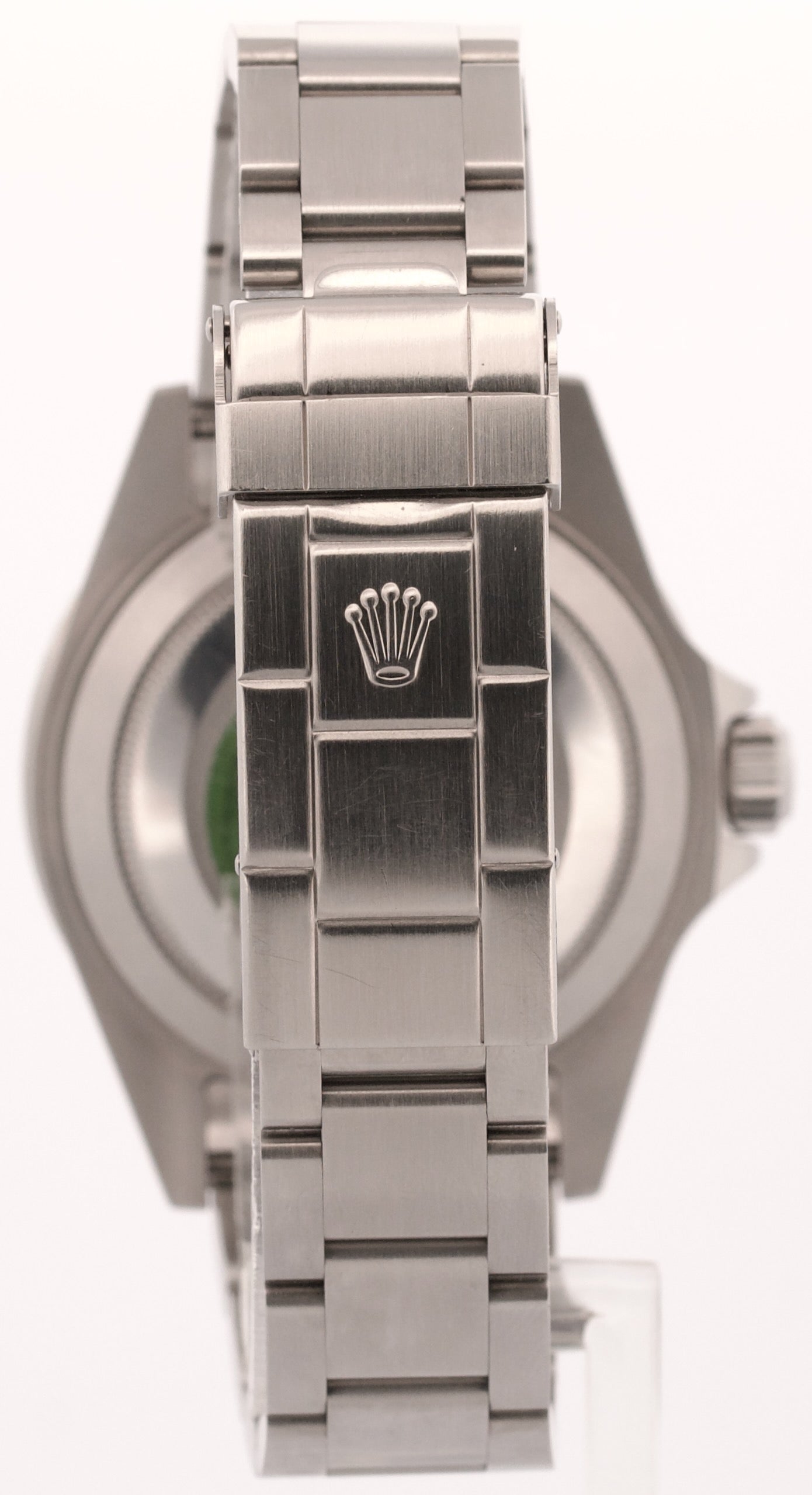 UNPOLISHED 2004 PAPERS Rolex Submariner Date FLAT 4 KERMIT Steel 16610 LV BOX
