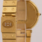 UNPOLISHED Cartier Santos Ronde 32mm WHITE ROMAN 18K Yellow Gold Quartz 81914