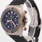 NEW STICKERED PAPERS Breitling Super Chronomat BLACK 18K Gold 44mm UB0136 BOX