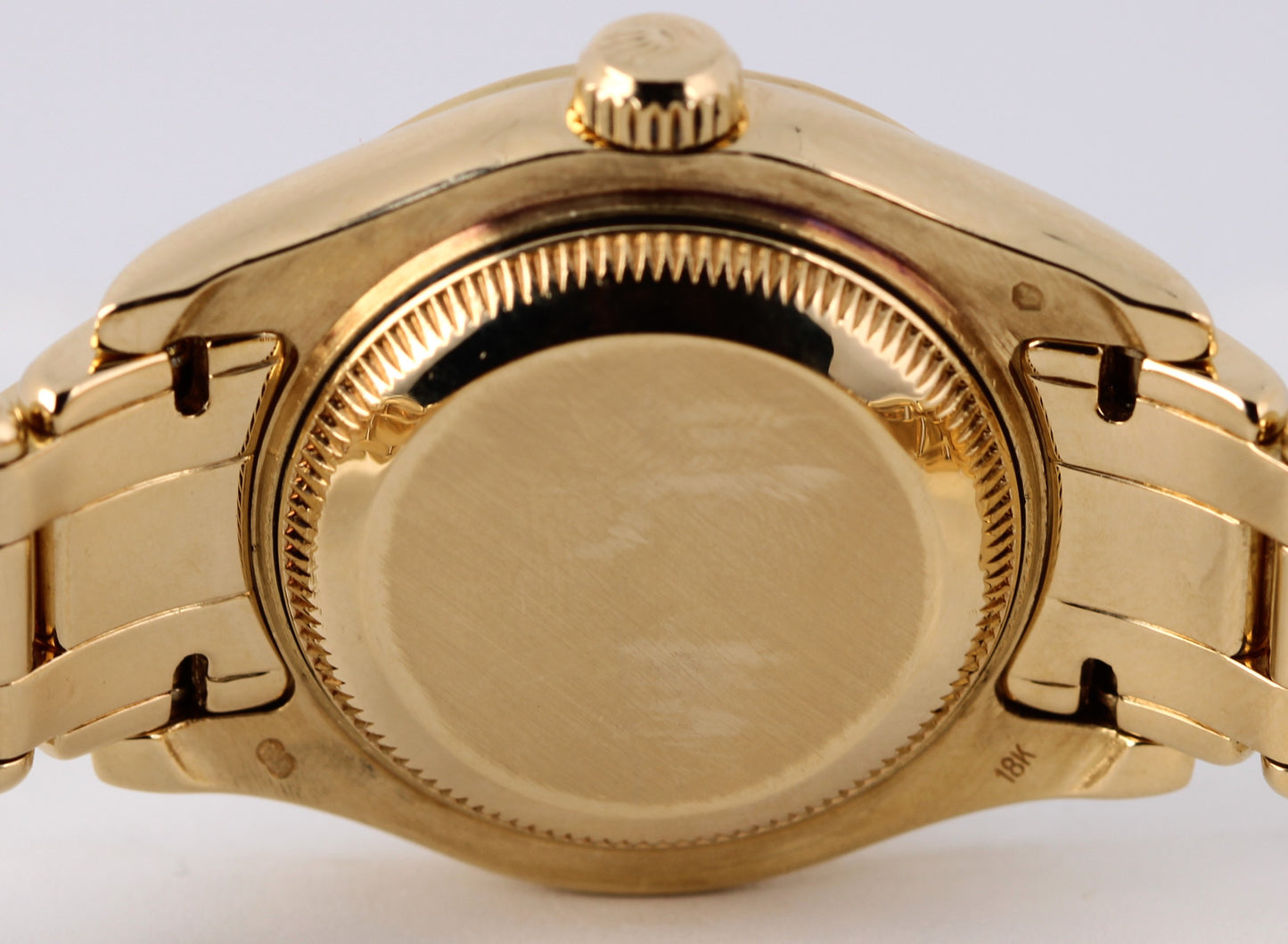Rolex Datejust Pearlmaster 69298 18k Gold Diamond Mother of Pearl 29mm Watch
