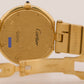 UNPOLISHED Cartier Santos Ronde 32mm WHITE ROMAN 18K Yellow Gold Quartz 81914