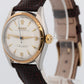 Rolex Oyster Perpetual White Yellow Gold 34mm Automatic Watch 6085 Watch