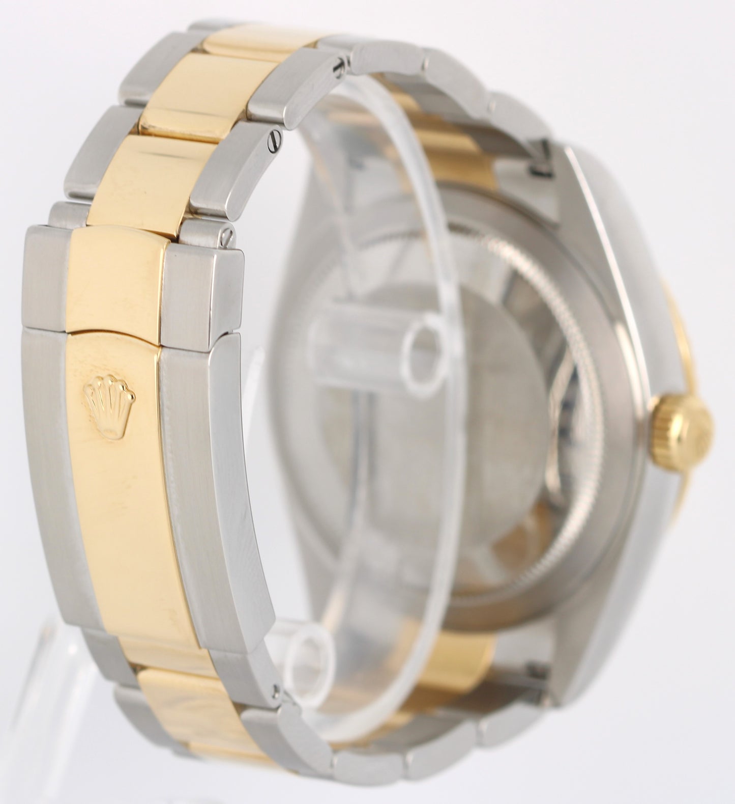 Rolex Sky-Dweller 326933 Two-Tone 18k Yellow Gold Steel White 42mm Fluted Watch