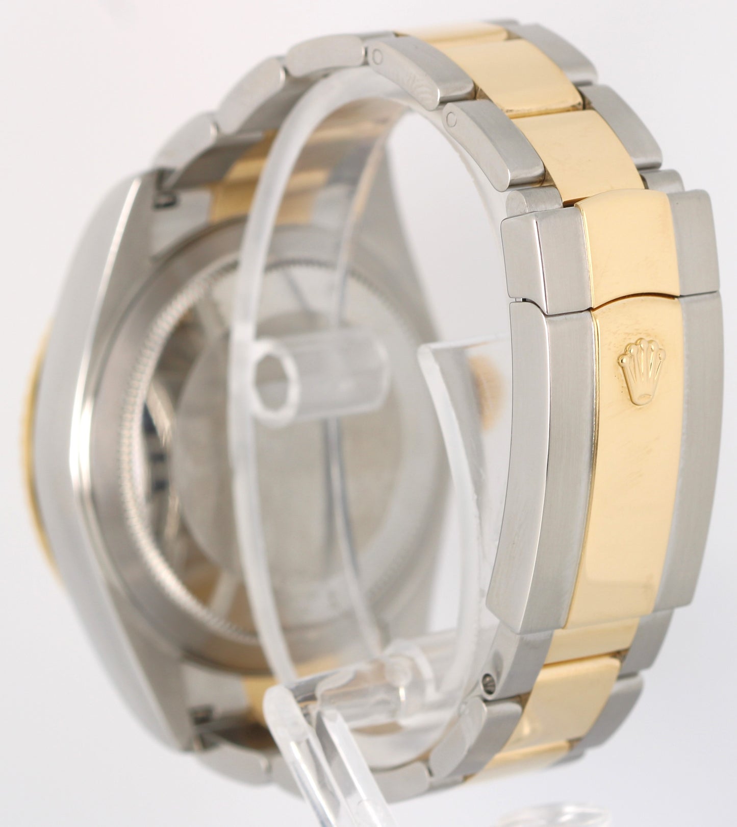 Rolex Sky-Dweller 326933 Two-Tone 18k Yellow Gold Steel White 42mm Fluted Watch