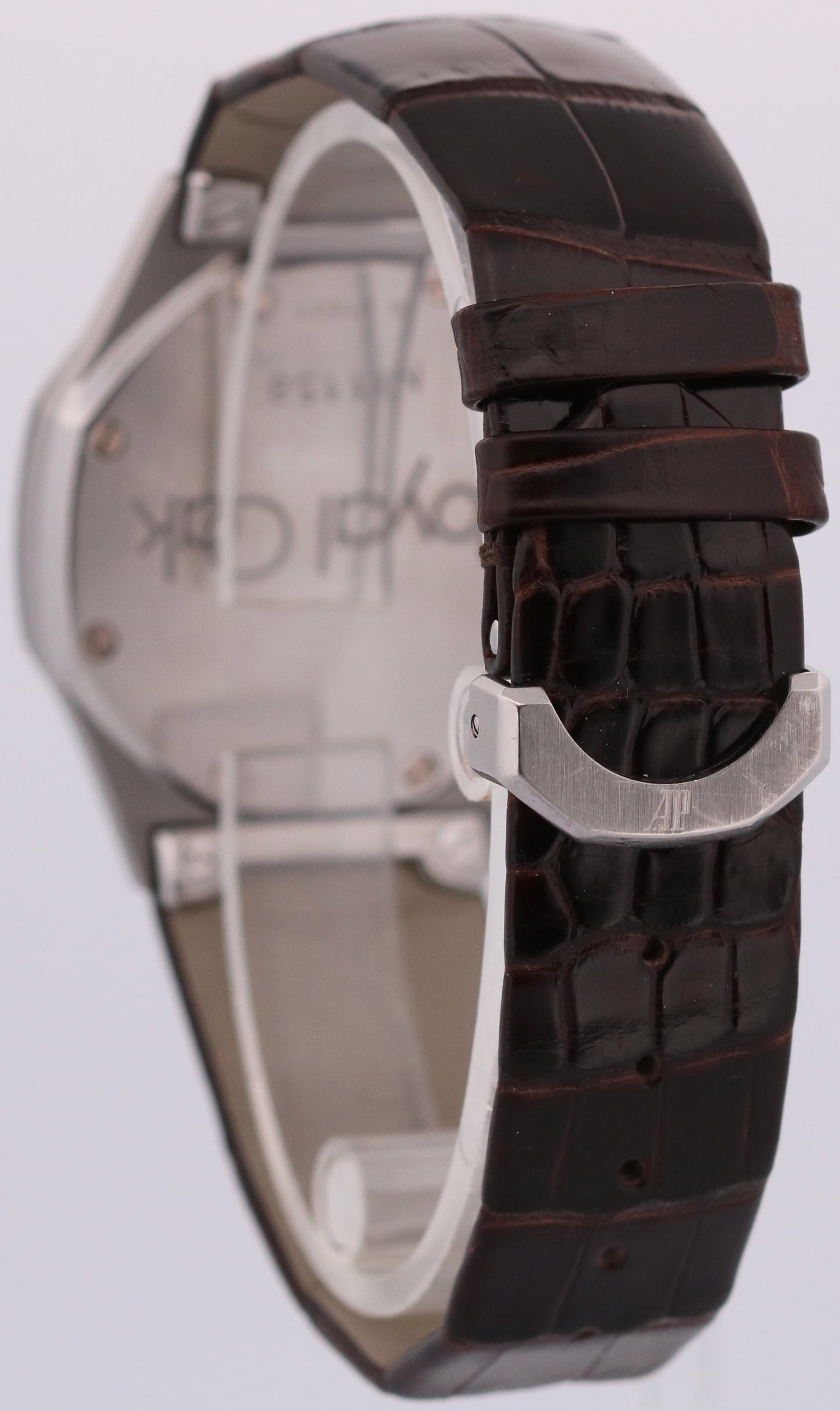Audemars Piguet Royal Oak BLACK Leather 36mm Automatic Stainless Steel 14800ST