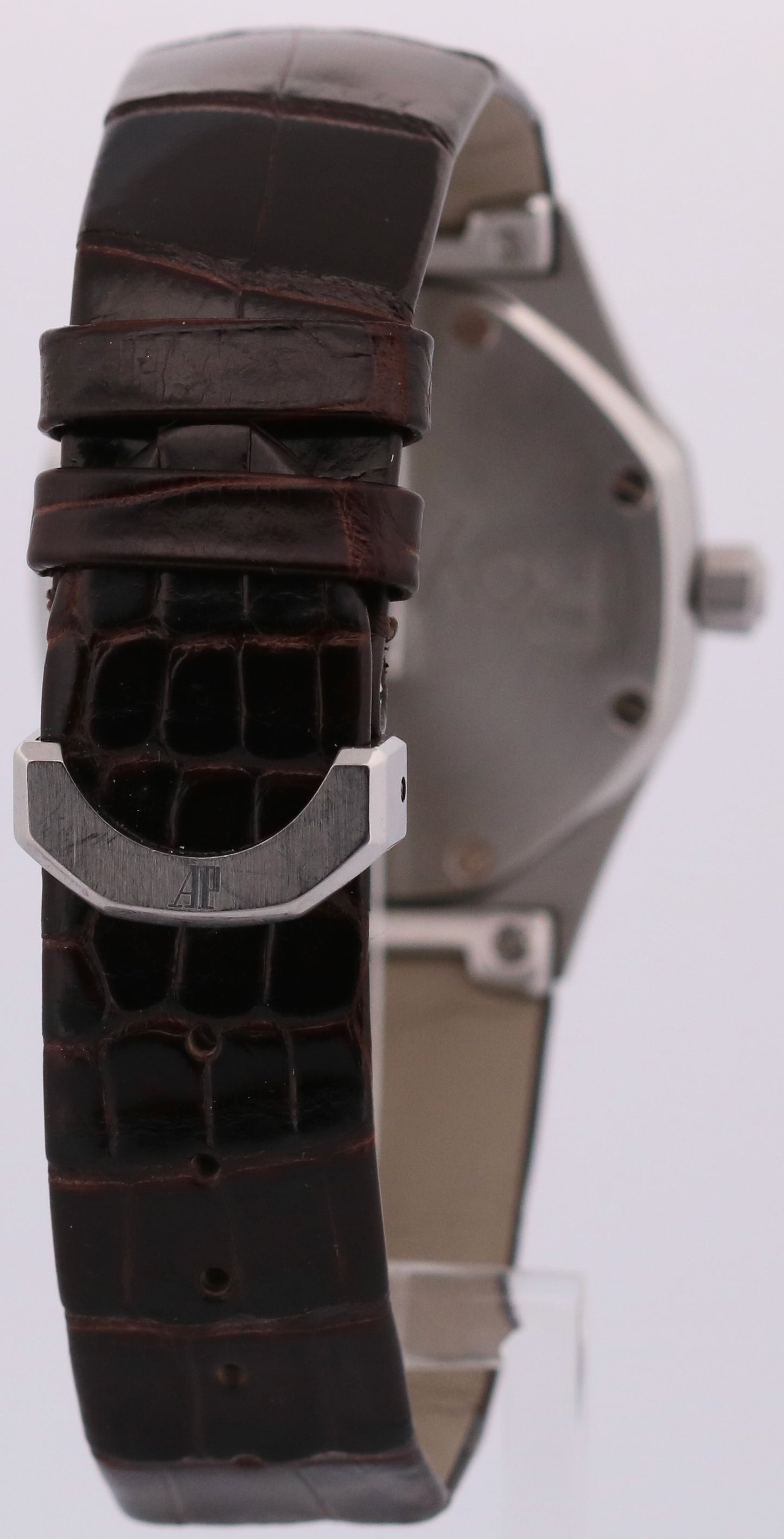Audemars Piguet Royal Oak BLACK Leather 36mm Automatic Stainless Steel 14800ST