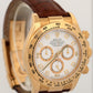 Rolex Daytona Cosmograph FACTORY WHITE DIAMOND 18K Yellow Gold REHAUT 116518 BOX