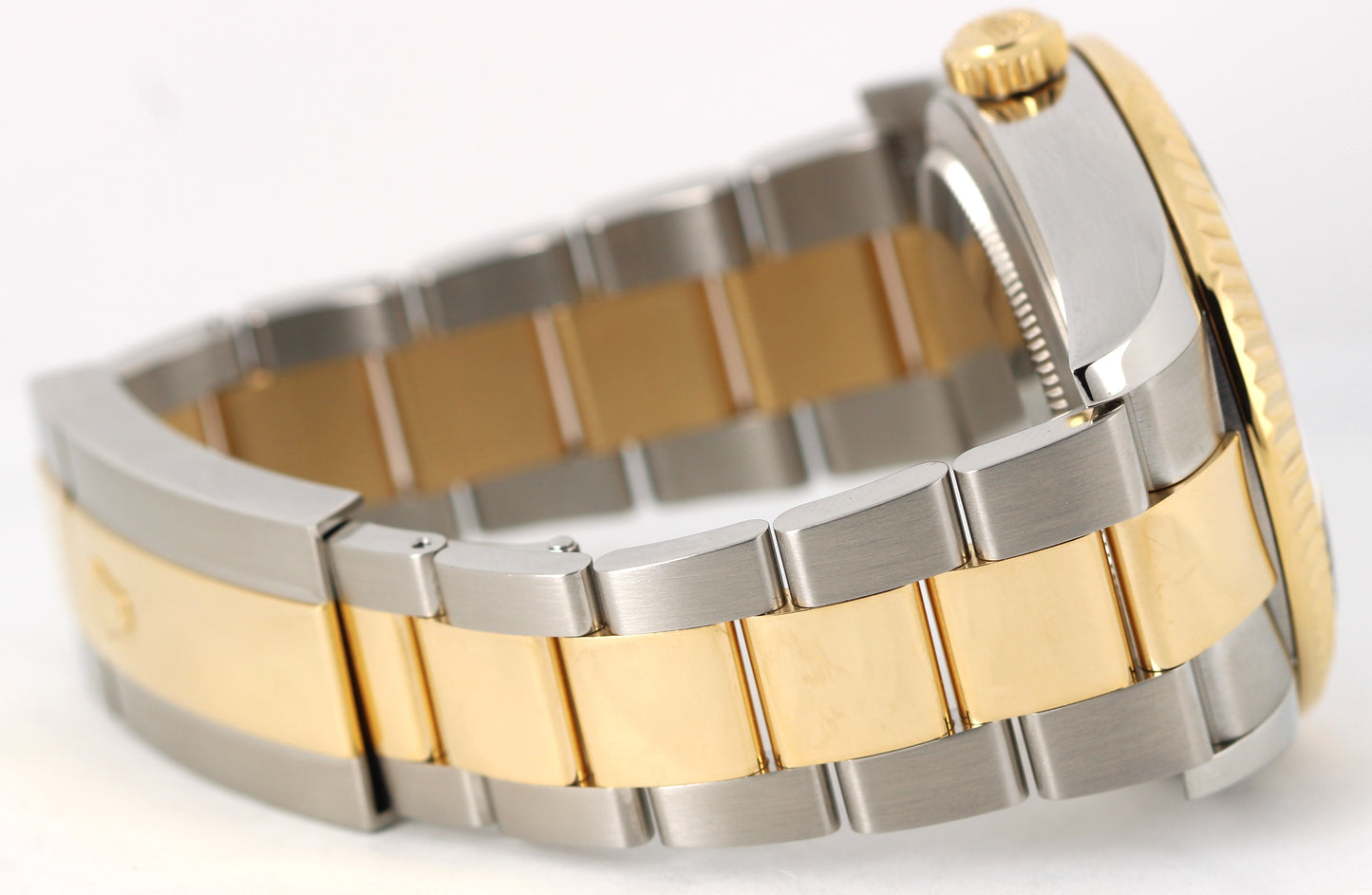Rolex Sky-Dweller 326933 Two-Tone 18k Yellow Gold Steel White 42mm Fluted Watch