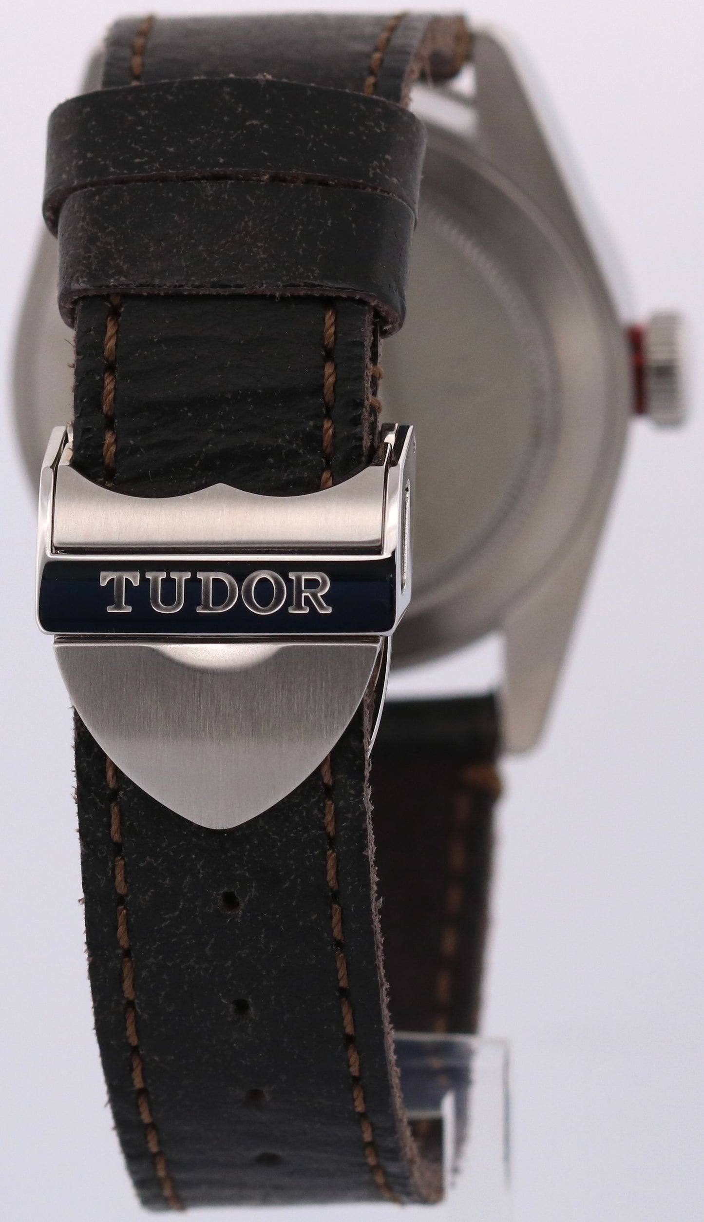 2016 PAPERS Tudor Heritage Black Bay RED Steel SMILEY 41mm 79220R Watch BOX