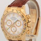 Rolex Daytona Cosmograph FACTORY WHITE DIAMOND 18K Yellow Gold REHAUT 116518 BOX