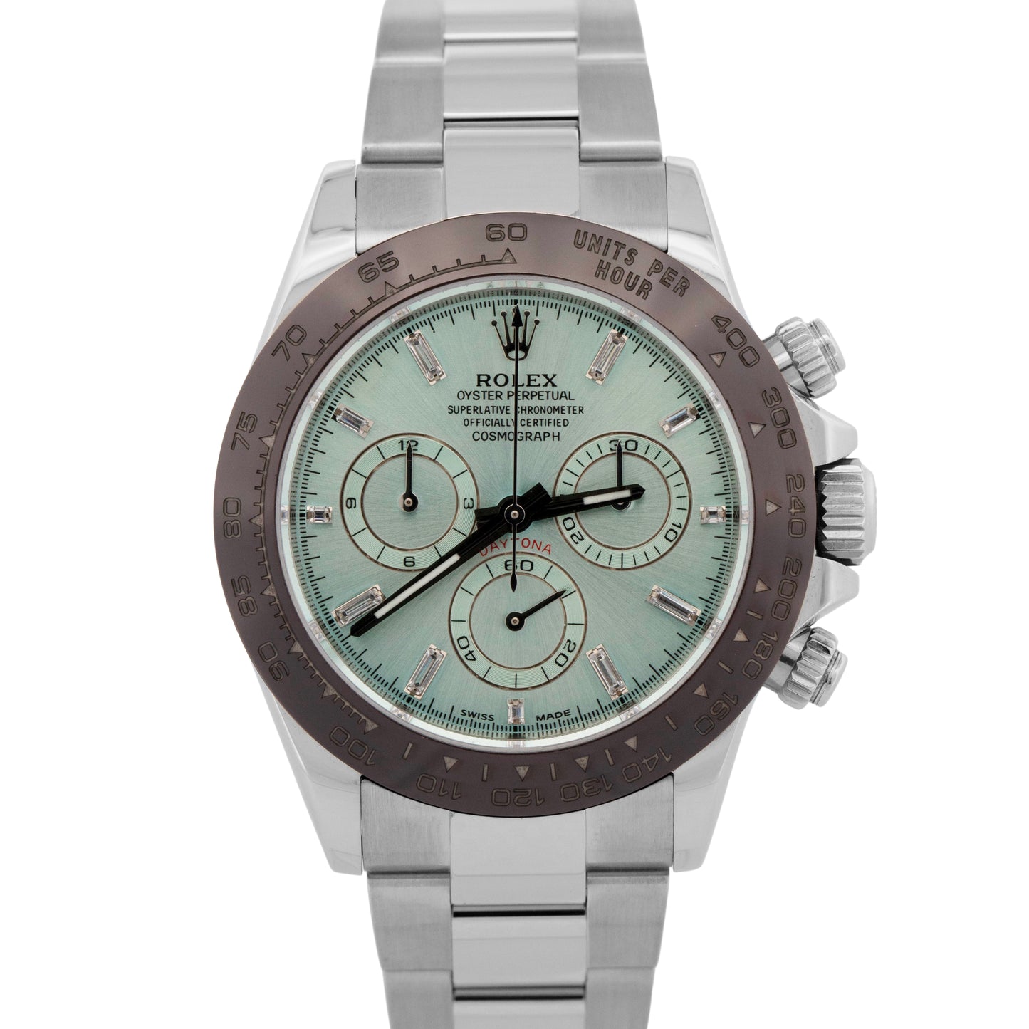 Rolex Daytona Cosmograph DIAMOND Blue Steel Ceramic 40mm 116500 LN Watch