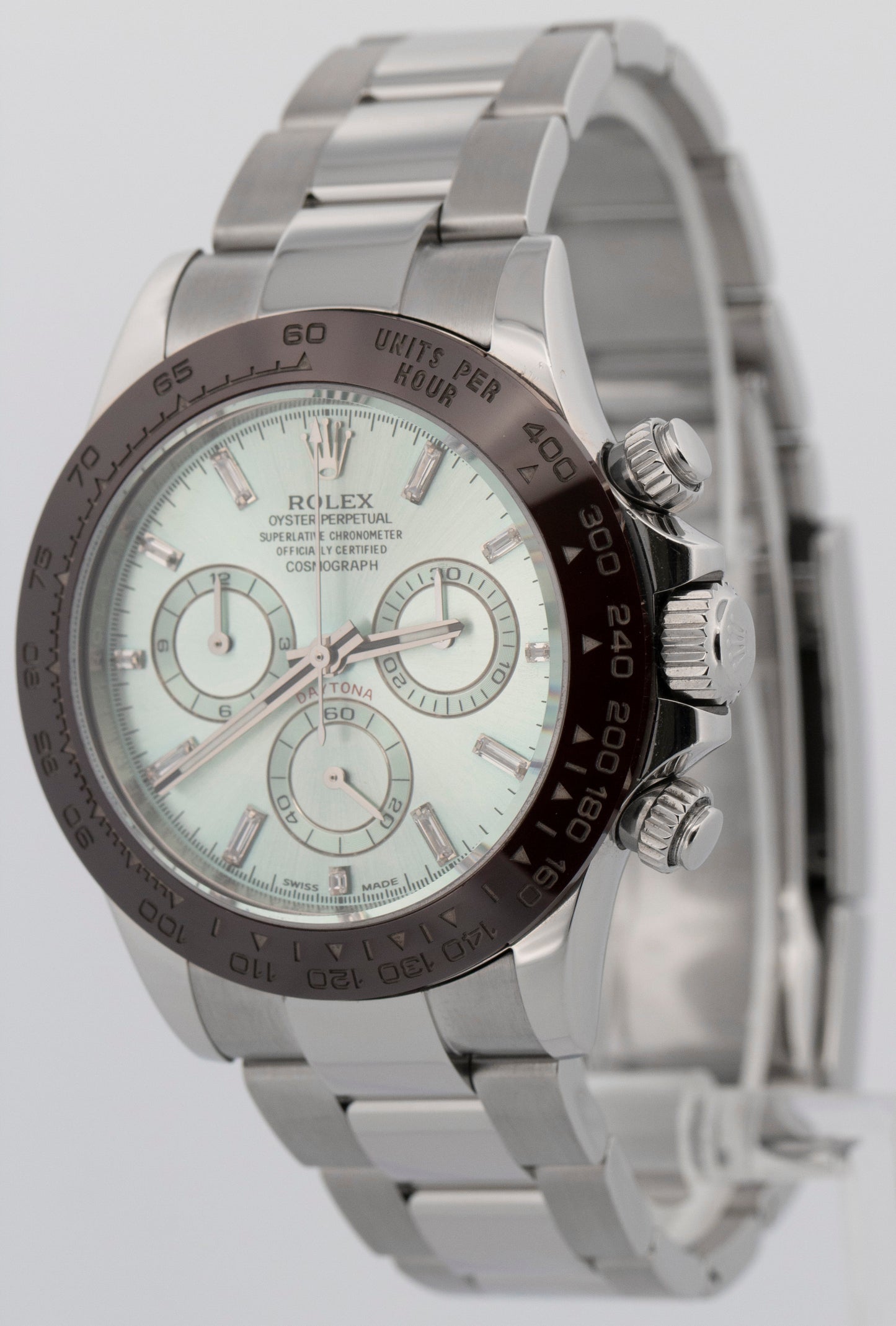 Rolex Daytona Cosmograph DIAMOND Blue Steel Ceramic 40mm 116500 LN Watch