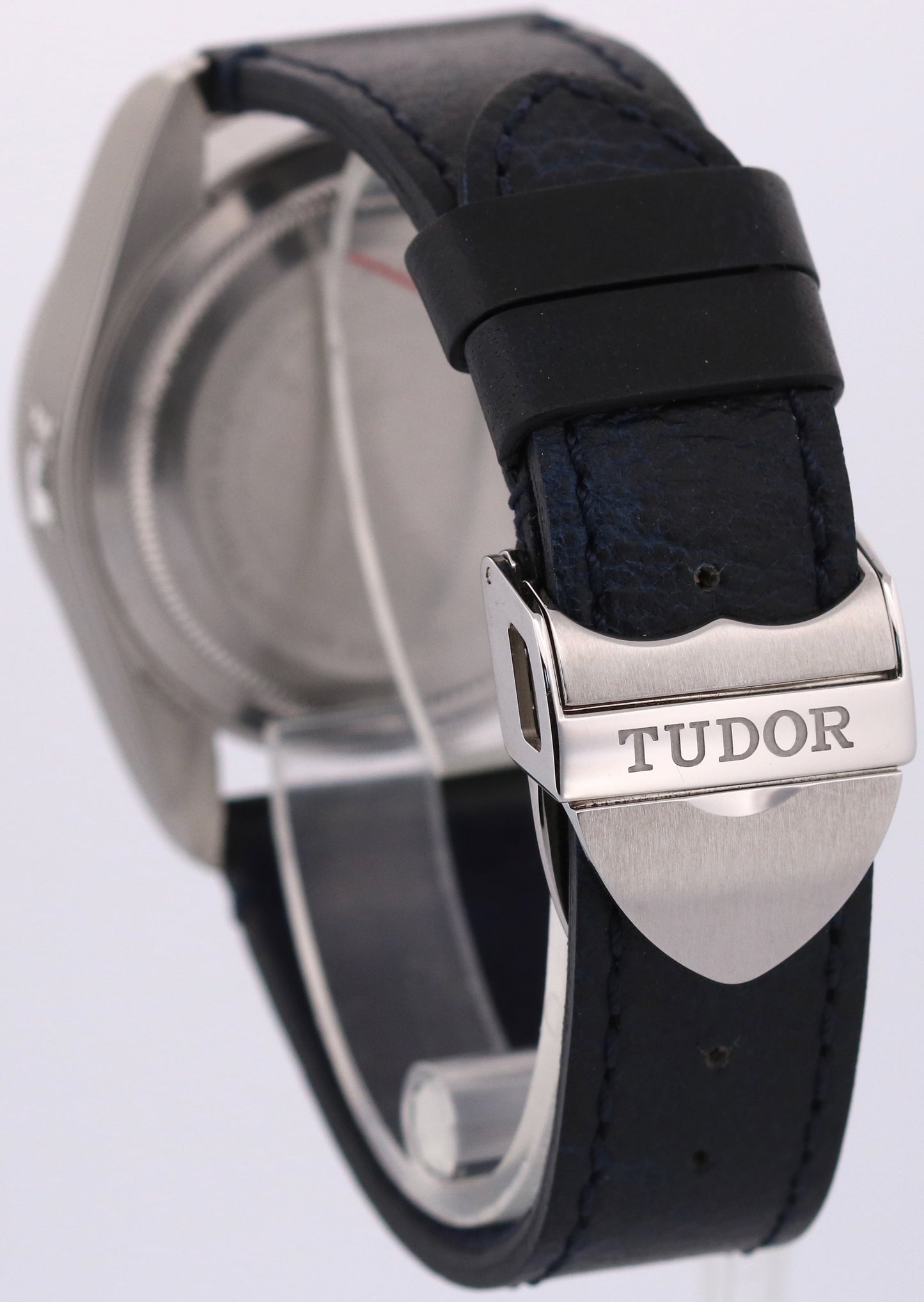 STICKERED 2020 PAPERS Tudor Black Bay BLUE Stainless Leather 41mm 79230B BOX