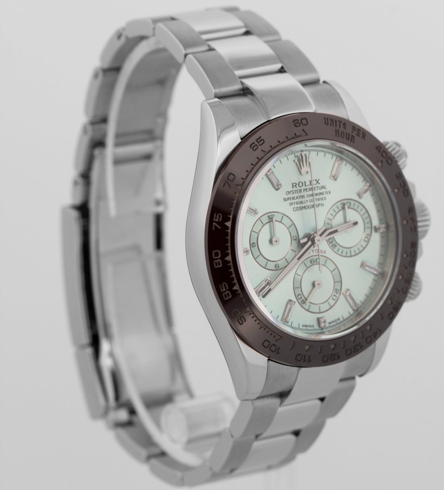 Rolex Daytona Cosmograph DIAMOND Blue Steel Ceramic 40mm 116500 LN Watch