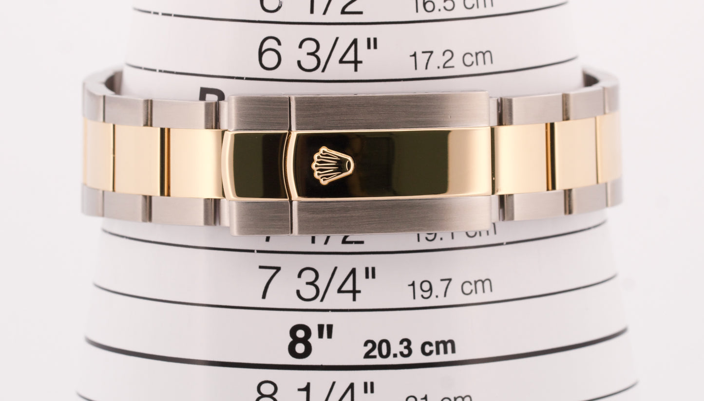 MINT PAPERS Rolex Sky-Dweller WHITE Two-Tone 18K Gold 42mm Oyster 326933 BOX