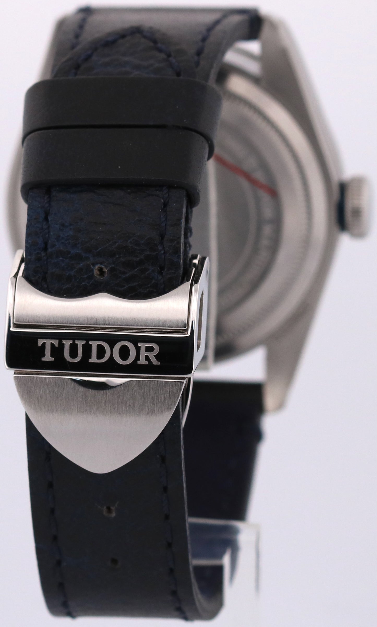 STICKERED 2020 PAPERS Tudor Black Bay BLUE Stainless Leather 41mm 79230B BOX