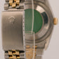 PAPERS Rolex DateJust IVORY WHITE COMPUTER 18K Steel Gold JUBILEE 36mm 16233 BOX