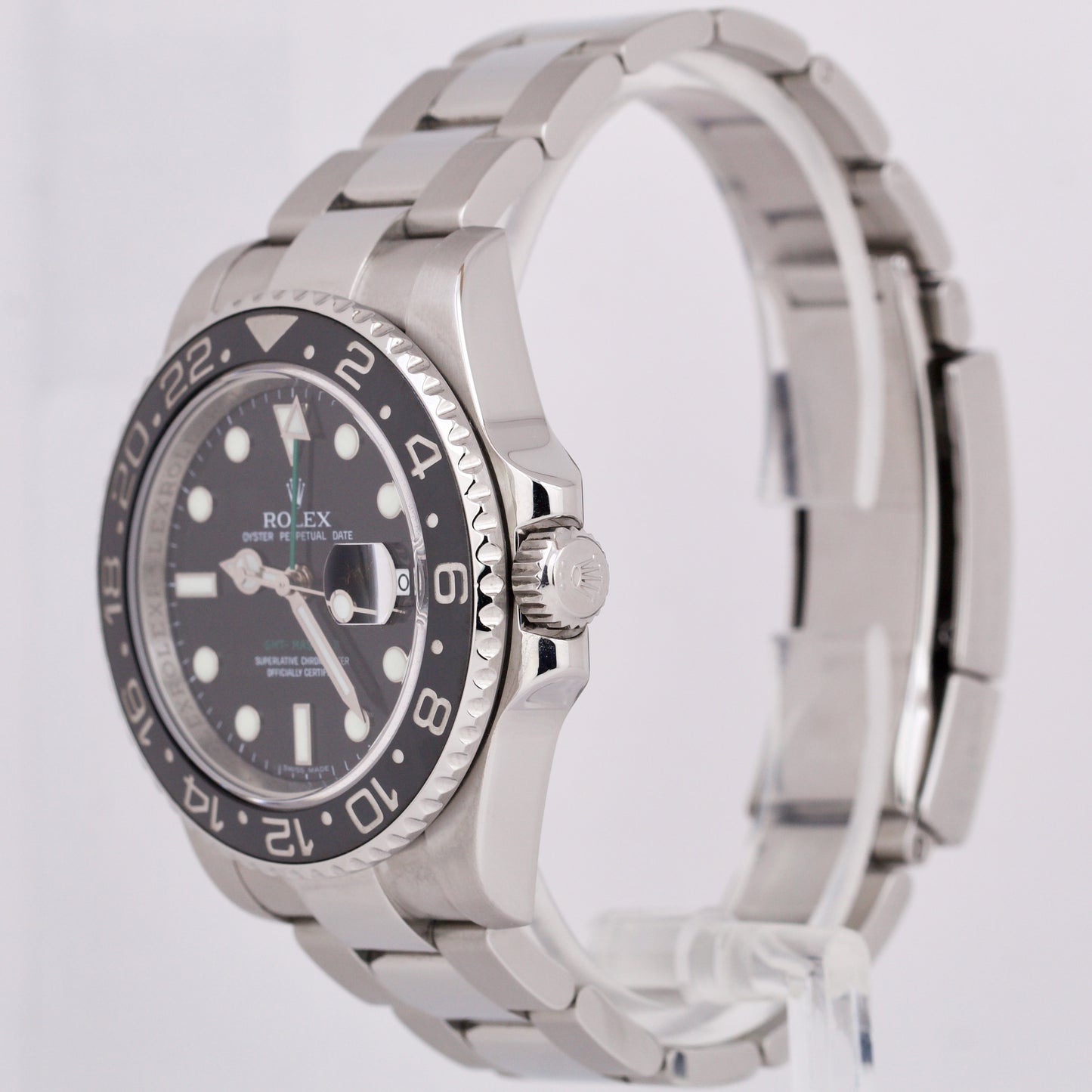 Rolex GMT-Master II Black 40mm Ceramic Stainless Steel Date Oyster Watch 116710