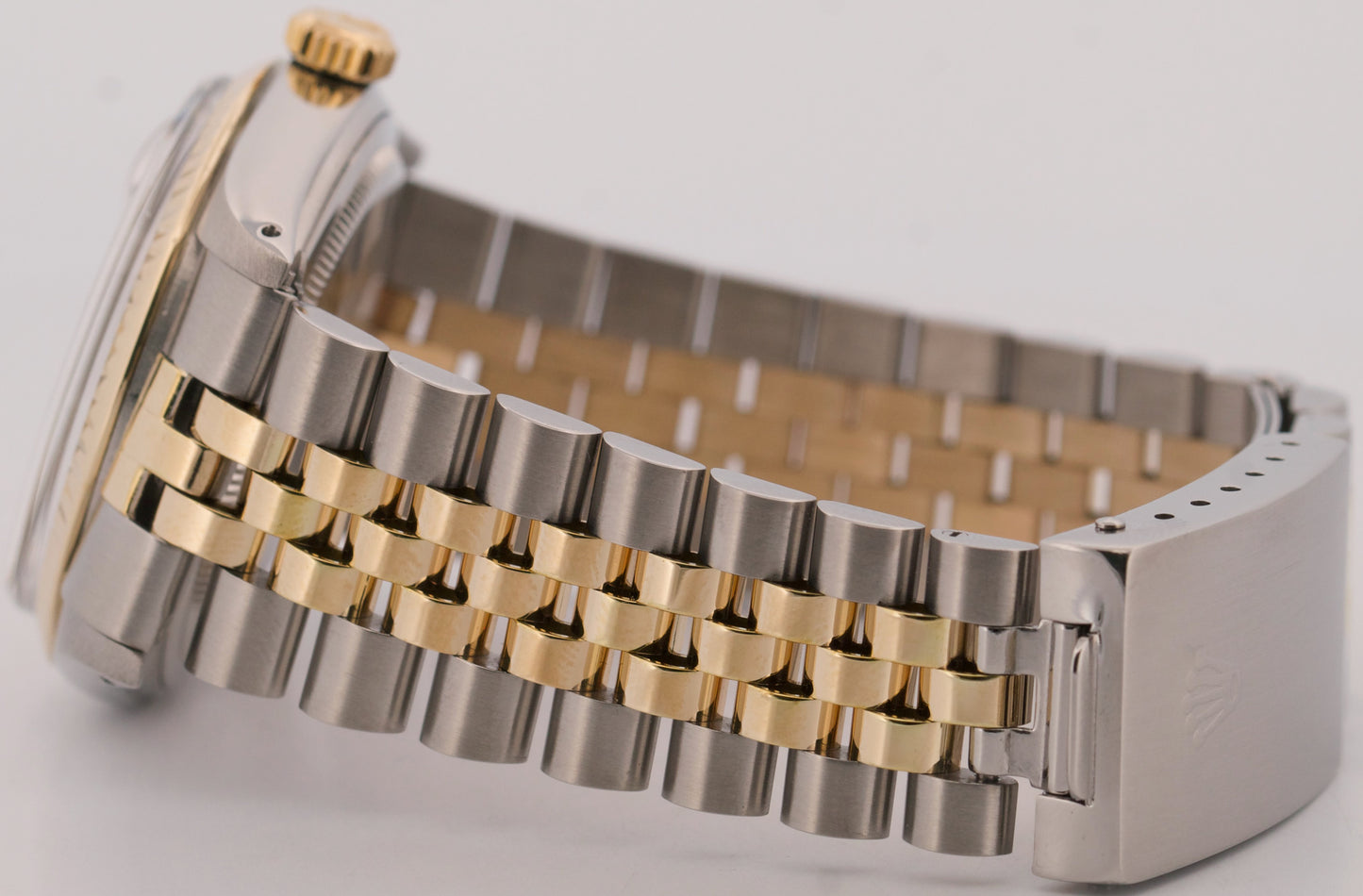 Rolex DateJust SILVER DIAMOND Two-Tone 18K Yellow Gold Steel JUBILEE 36mm 16013