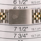 Rolex DateJust SILVER DIAMOND Two-Tone 18K Yellow Gold Steel JUBILEE 36mm 16013