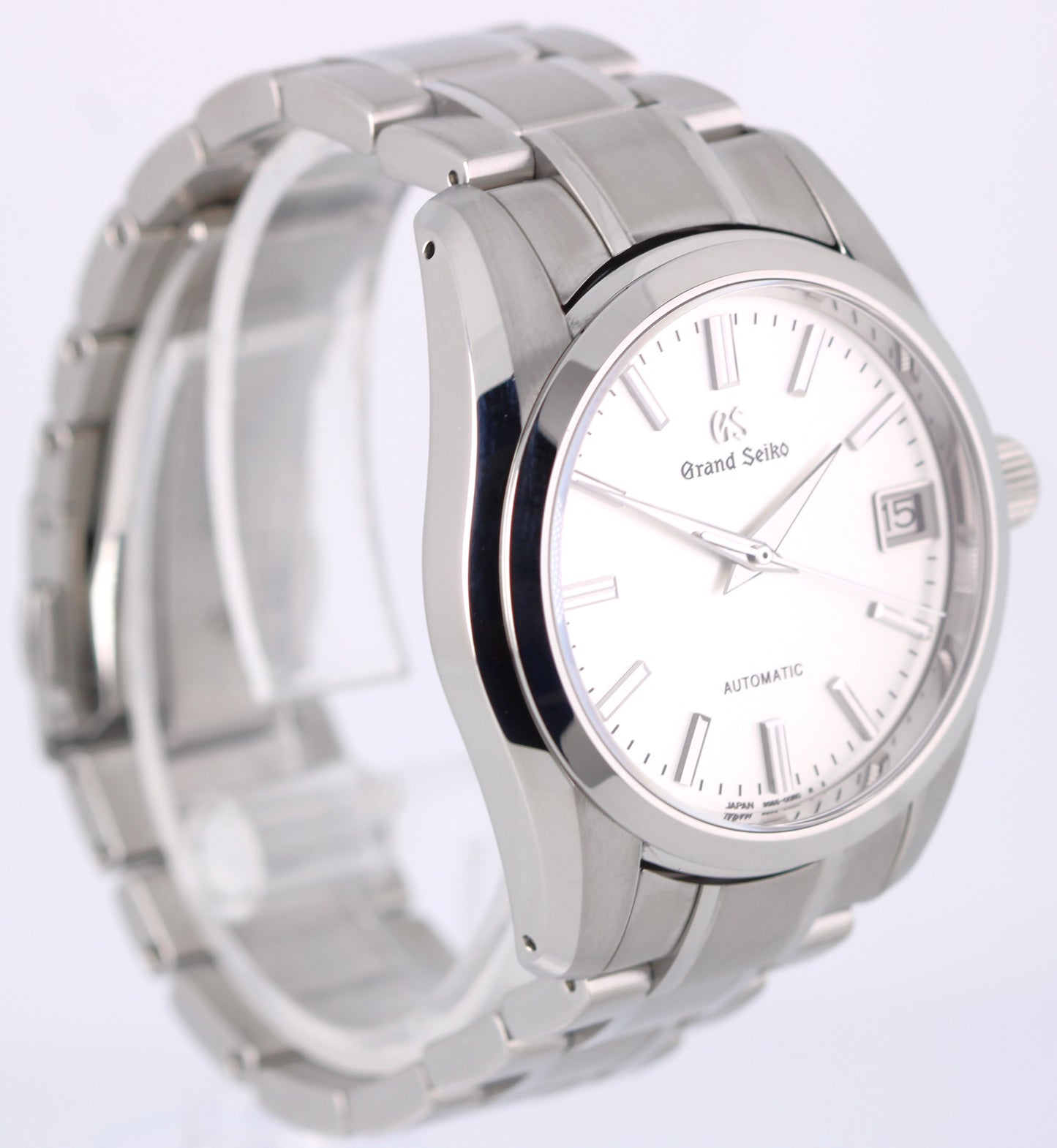 2022 Grand Seiko Heritage Collection SBGR215G Silver 37mm Steel Watch Box Papers