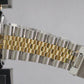 Rolex DateJust SILVER DIAMOND Two-Tone 18K Yellow Gold Steel JUBILEE 36mm 16013