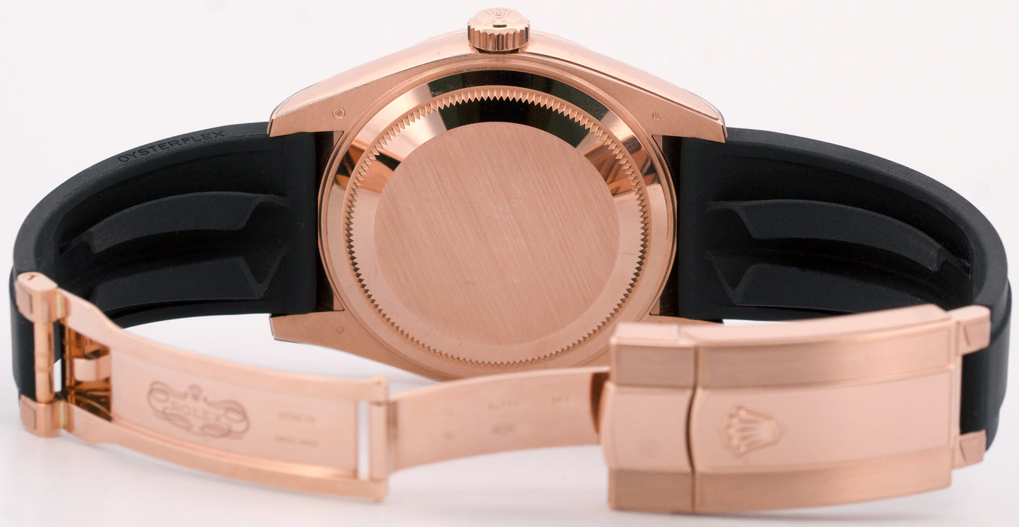 2023 PAPERS Rolex Sky-Dweller RHODIUM 18K Rose Gold Oysterflex 326235 42mm BOX