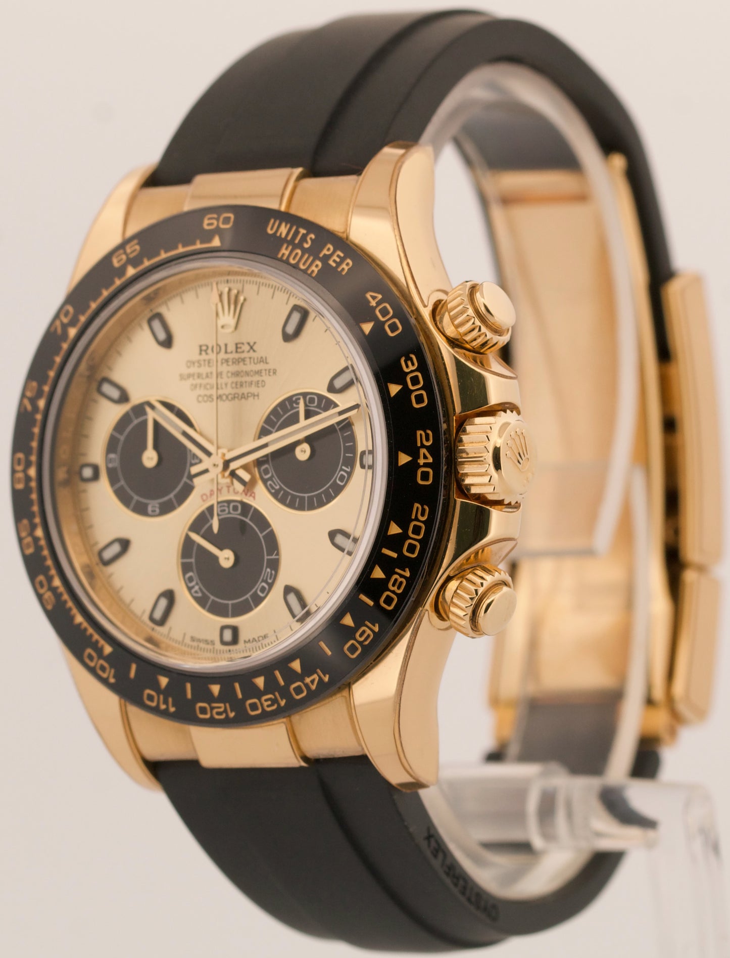 2019 PAPERS Rolex Daytona PIKACHU Champagne 18K Gold Oysterflex 116518 LN BOX