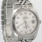 PAPERS Rolex DateJust 36mm SILVER DIAMOND Stainless Steel JUBILEE 18K 116234 BOX
