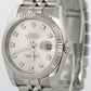 PAPERS Rolex DateJust 36mm SILVER DIAMOND Stainless Steel JUBILEE 18K 116234 BOX