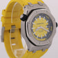 Audemars Piguet Royal Oak Offshore Diver YELLOW Blue Steel Rubber 42mm 15710ST
