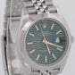 2023 PAPERS Rolex DateJust 41 GREEN MOTIF Stainless JUBILEE 41mm 126300 BOX