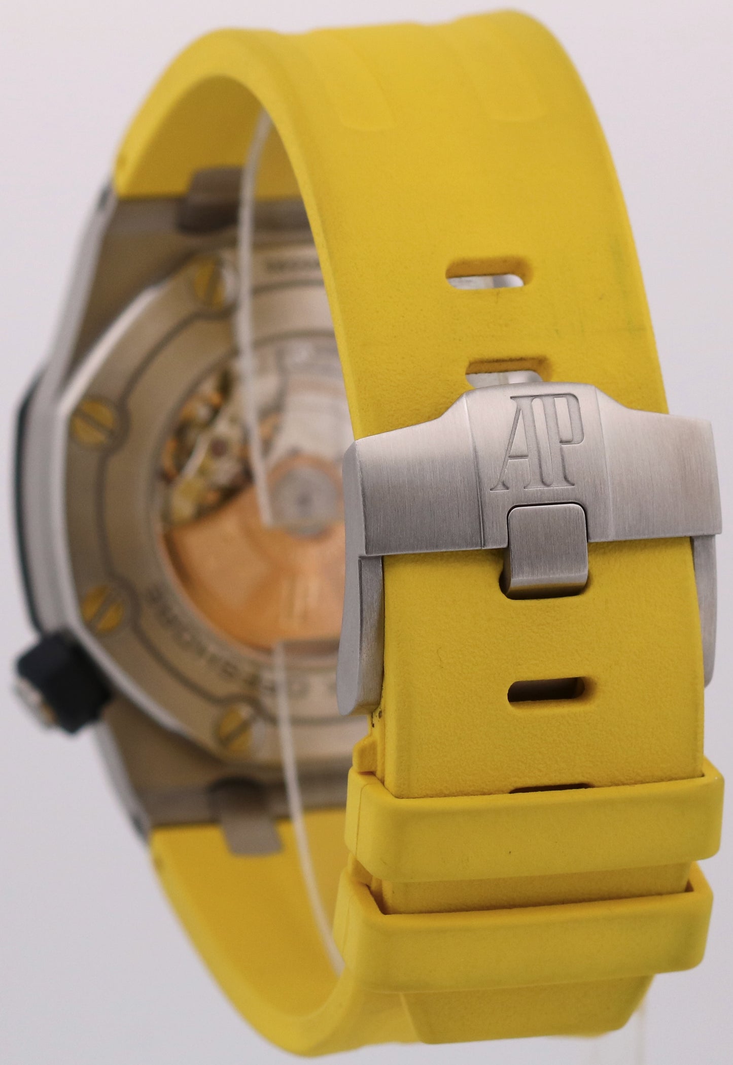 Audemars Piguet Royal Oak Offshore Diver YELLOW Blue Steel Rubber 42mm 15710ST