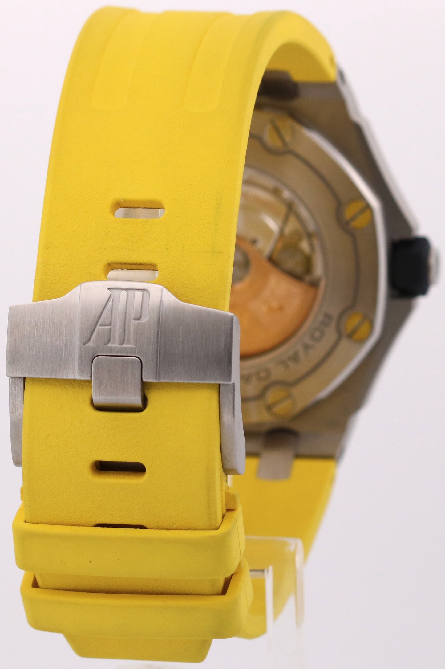 Audemars Piguet Royal Oak Offshore Diver YELLOW Blue Steel Rubber 42mm 15710ST