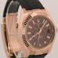 2023 PAPERS Rolex Sky-Dweller CHOCOLATE Brown 18K Oysterflex 326235 42mm BOX