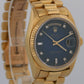 1984 Rolex Day-Date President 18038 Blue Vignette Diamond 36mm 18K Yellow Gold